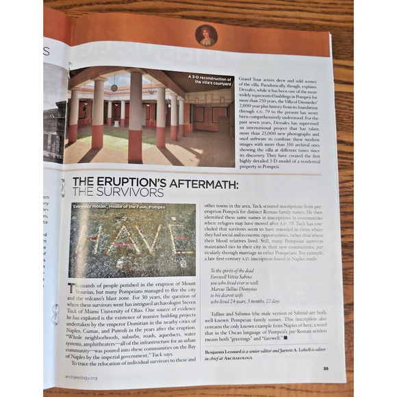 Archaeology Magazine Pompeii Mesoamerican Statues WWII Battlefield July Aug 2019 - Picture 4 of 6